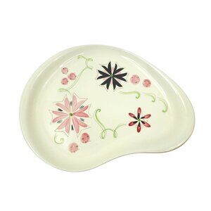 Stangl Carnival Platter Kidney Shape Floral 13x10 Mislabeled Pattern Name Vintag